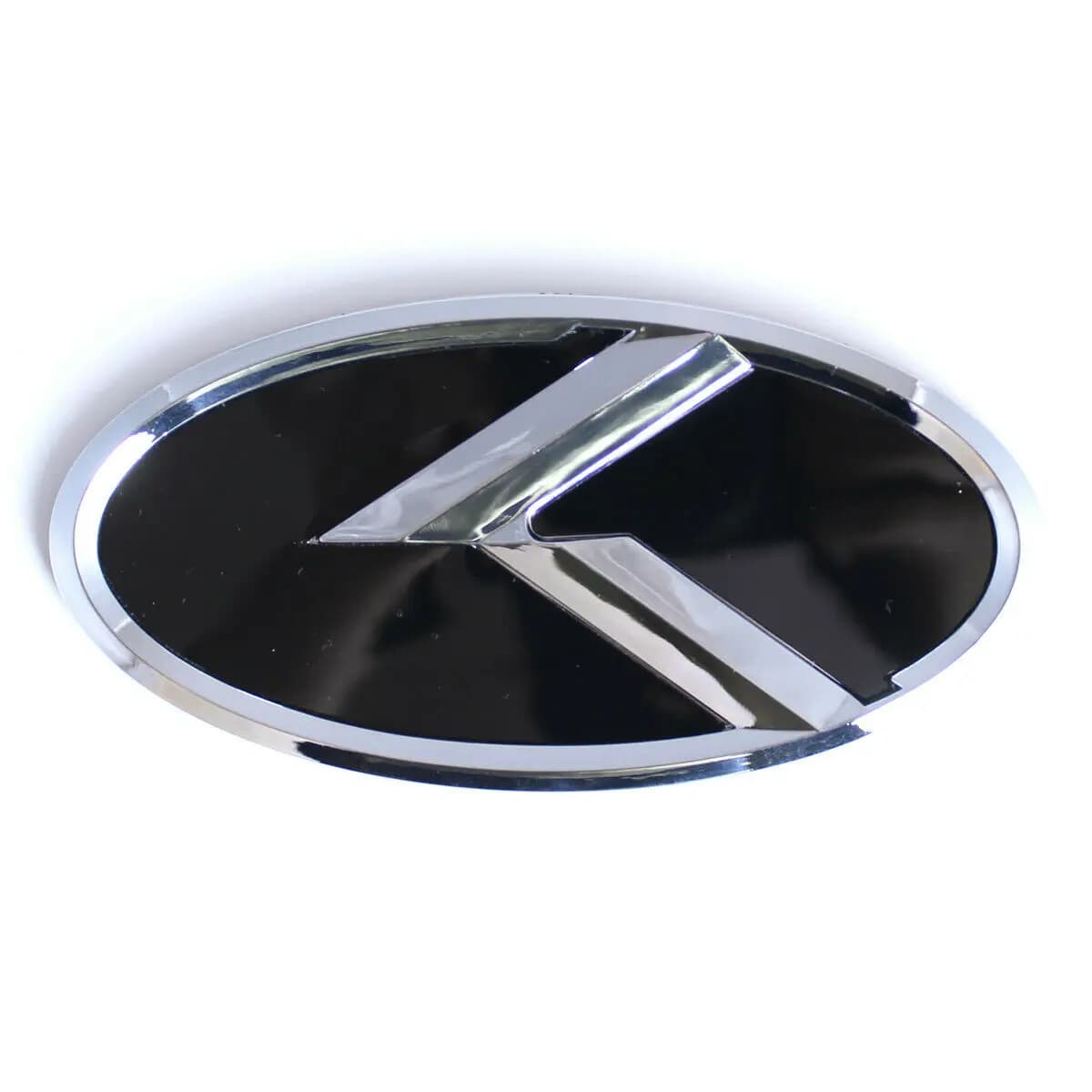 1pc 5.9inch/15cm Chrome Black K Emblem Rear Front Badge Decal for Sorento Sportage Sedona