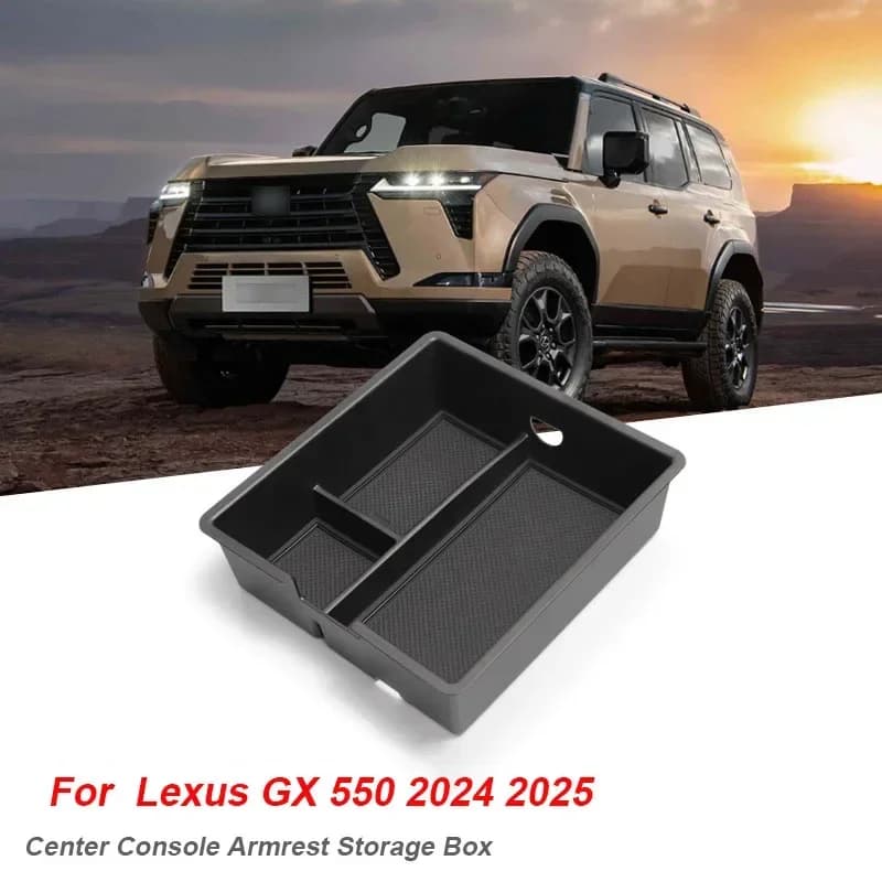For 2024 Lexus GX550 Car Center Console Armrest Storage Box Tray Organizer car interior accessories