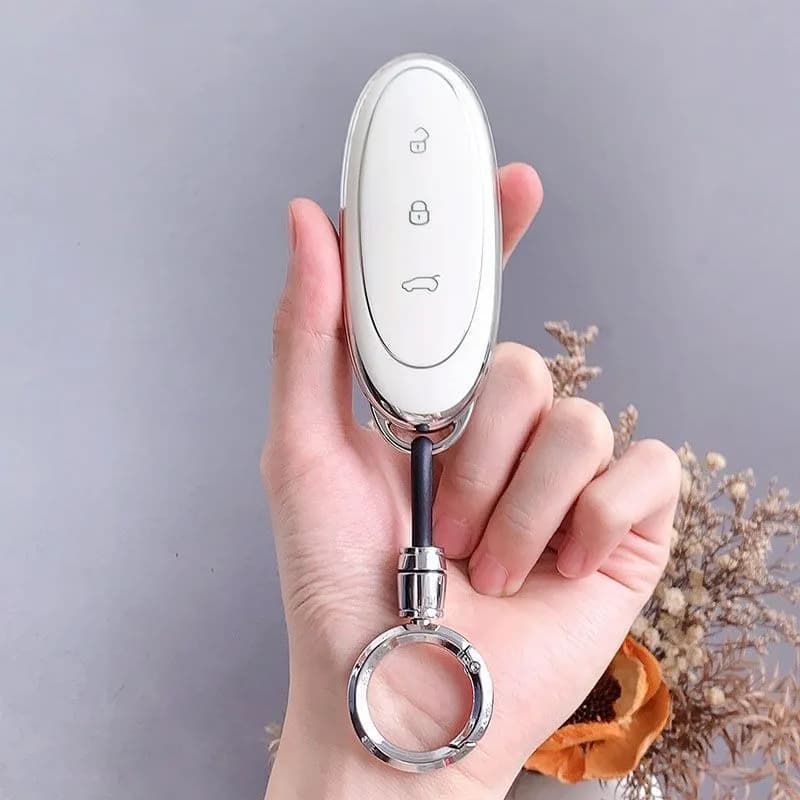 TPU Car Key Case for Dongfeng NAMMI 01 2024 2025 Car-Styling Remote Cover Shell Keychain Ring Housing Holder Fob Bag Accessories