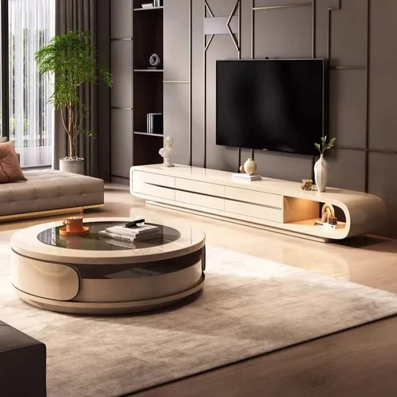 Assecorises Marble Coffee Tables Brown Portable Large Tumbler Bedside Coffee Tables Apartments Shaped Stolik Kawowy Furniture