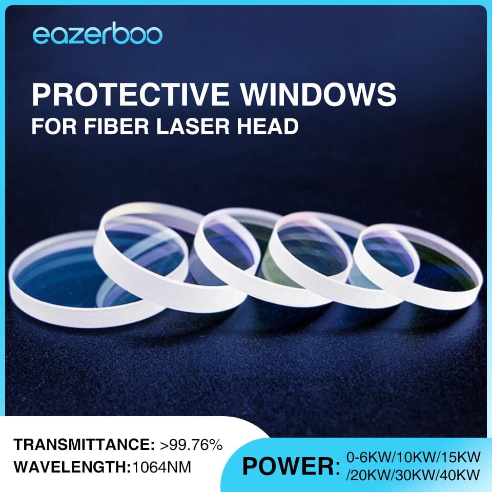 Raytools Laser Lens 24.9x1.5 27.9x4.1 30x5 Raytools Laser Protective Glass Lens for Laser Head BM11 Laser Cutting Machine Lens