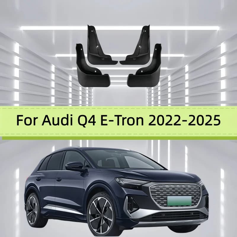 Car Mud Flaps Fender For Audi Q4 E-Tron 2022-2025 Front And Rear Wheels Mudflaps Splash Guard Protection Accessories