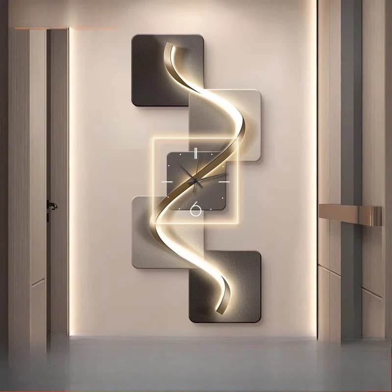 Plug Clock Luxury Clocks Light European Elegant Modern Living Room Wall Clock Bedroom Aesthetic Wanduhr Room Decoration