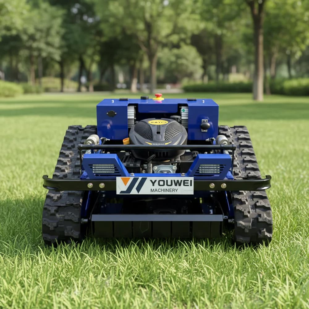 Small Robot Grass Cutter Cutting Width 500mm 800mm 1000mm Remote Control Crawler Lawn Mower