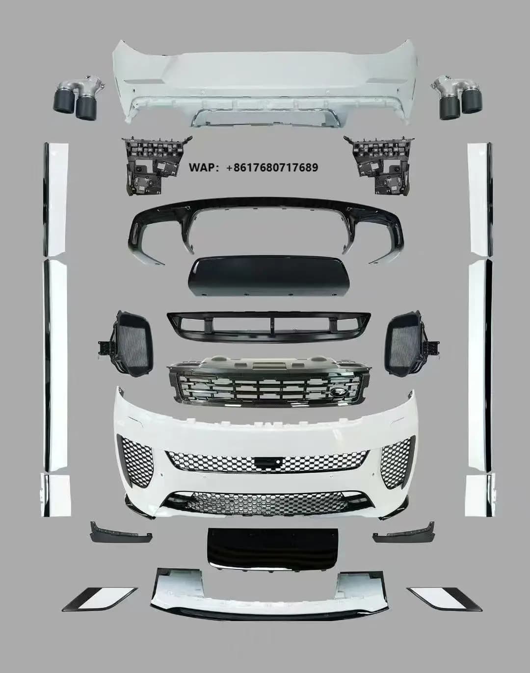 Best Price BodyKit for  Range Rover 2024 L461 Upgrade 2024 SVR Facelift Bumper 1:1 OEM Fit Full Set Accessories