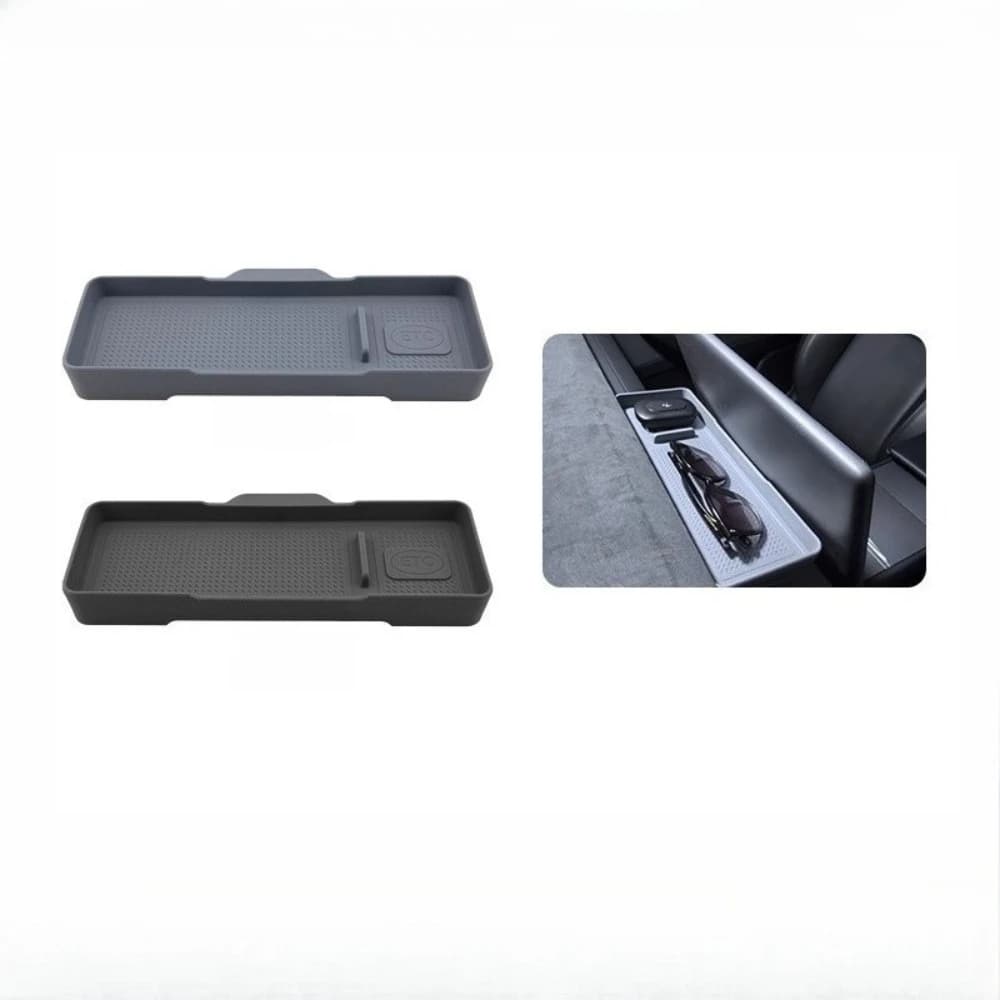 For Tesla Model 3 Highland Model Y Juniper 2025 2026 Dashboard Storage Box Central Control Screen Rear Storage Tray Accessories