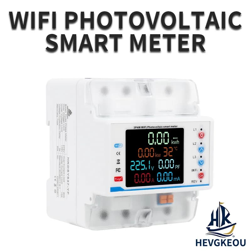 Tuya WiFi 3-Phase Smart Breaker with Auto Reclosure | Remote Control Circuit Protector & Built-in Electricity Power Meter