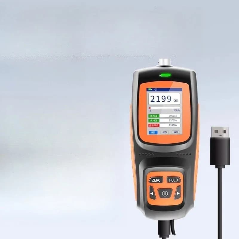 Portable digital high-precision magnetic strength detector