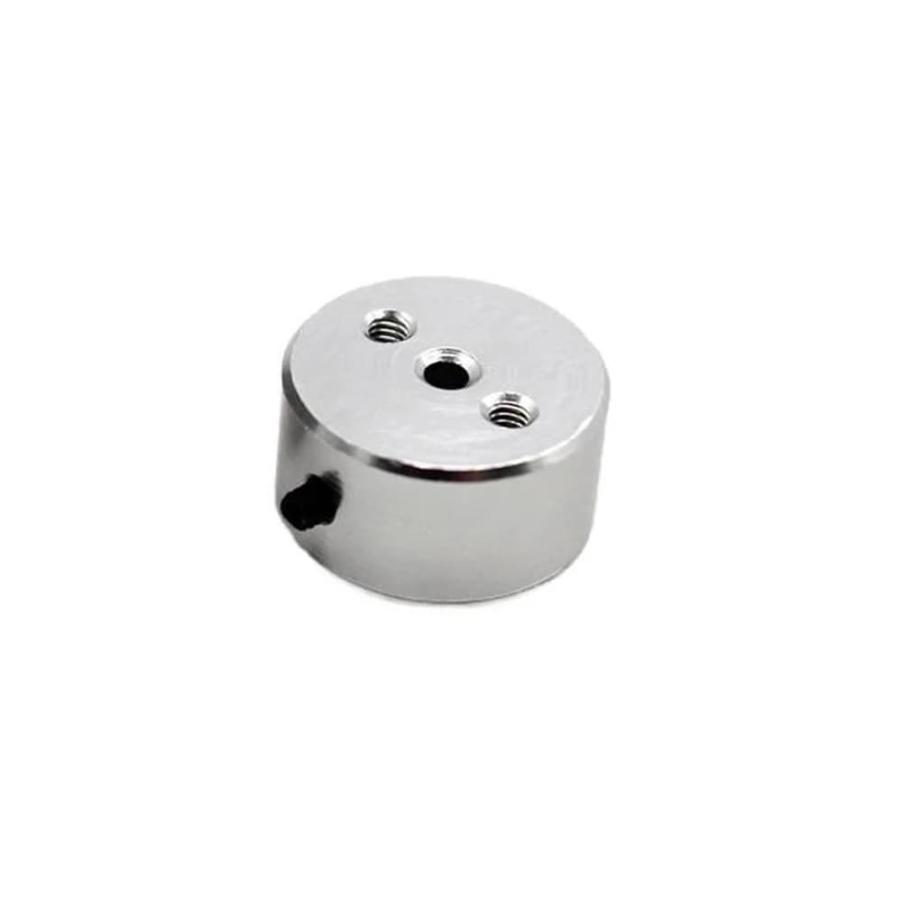 1Set 15mm 3-Hole Aluminum Eccentric Crank Wheel 8mm Thick 2mm Center Bore M2 Thread Holes DIY Mini Model Wheel Disc