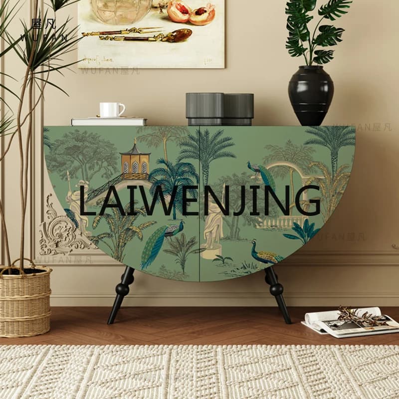 Retro Tea Cabinet Custom Storage Entrance Bedroom Storage Living Room Sideboard Cabinet
