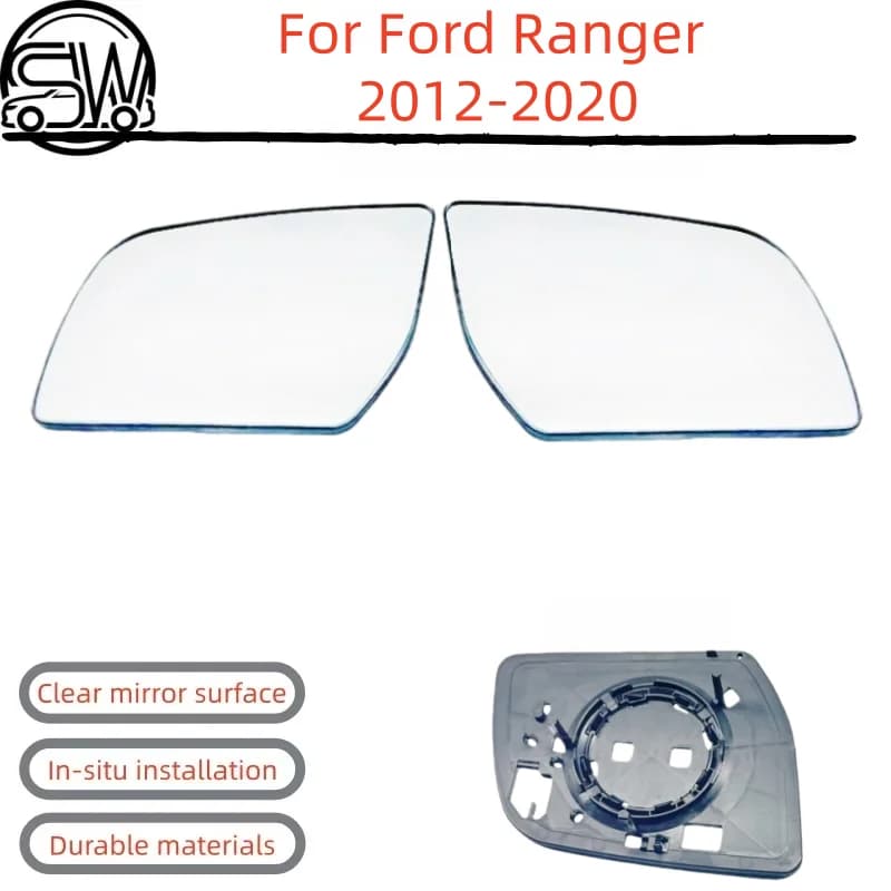 For Ford Ranger 2012‑2020 Rearview Mirror Glass With Heating.