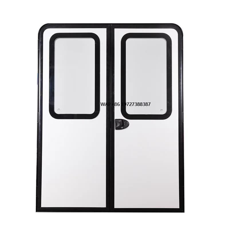 1200x1800mm Custom Size Factory Price RV Double Opening Door Caravan Truck Aluminum Frame Door for Recreational Vehicle