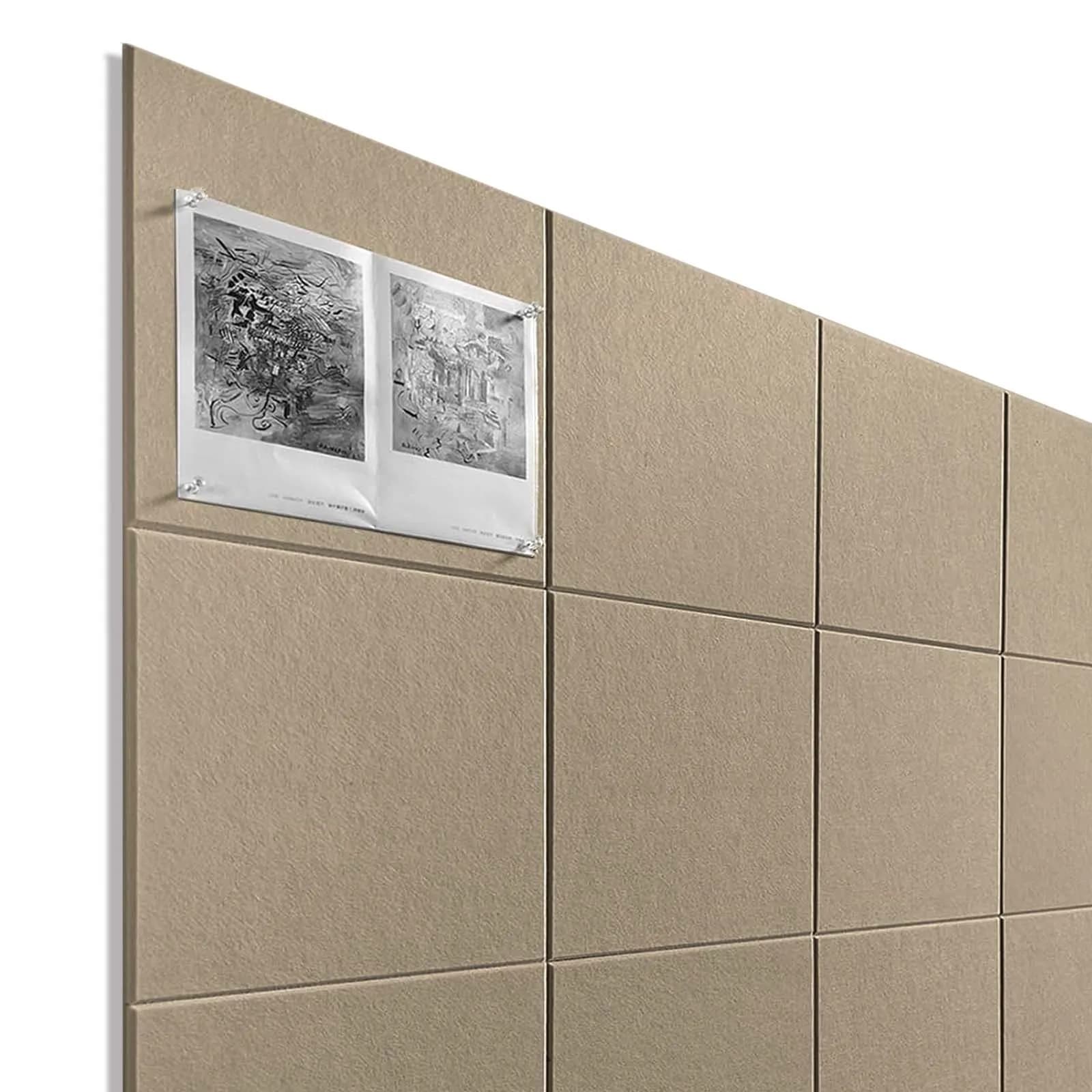 12PCS Soundproof Felt Tiles Cork Boards Self Adhesive Mounted Acoustic Wall Panels Stickers Bulletin Pin Boards for Home Decor