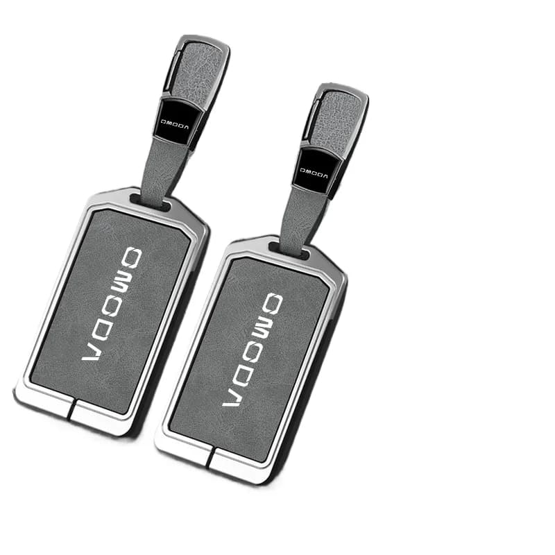 Zinc Alloy NFC Card Cover for OMODA S5/C5/OMODA 3/OMODA 5 , Heavy Duty Metal Protective KeyCase Shell with Keychain