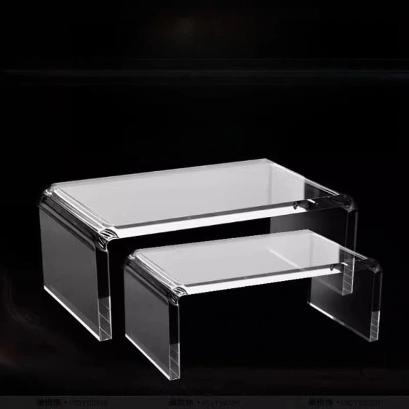 U Shaped Computer Height Increase Rack Potted Toy Kitchenware Frame Thicken Acrylic Material Transparent Plastic Display Stand