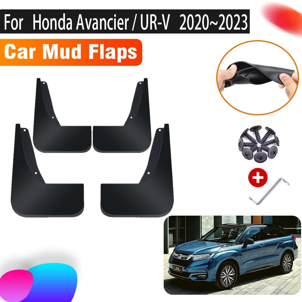 Car Mud Flaps For Honda Avancier UR-V UR V 2020~2023 2022 Car Anti-splash Mudguards Splash Guards Front Rear Fenders Accessories
