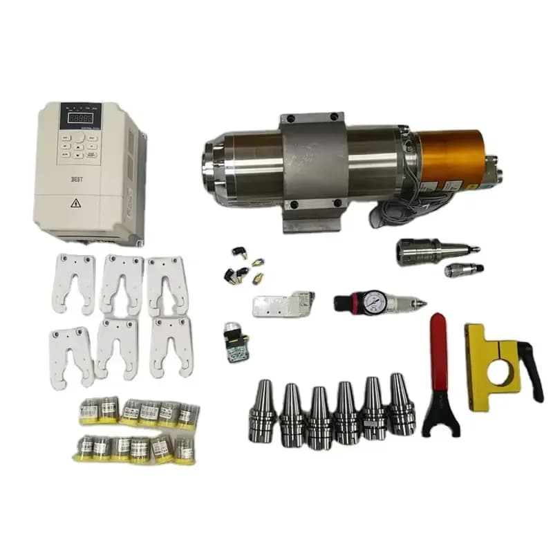 ATC tool changer spindle motor BT30 5.5kw pneumatic spindle with accessories for metal die engraving and milling