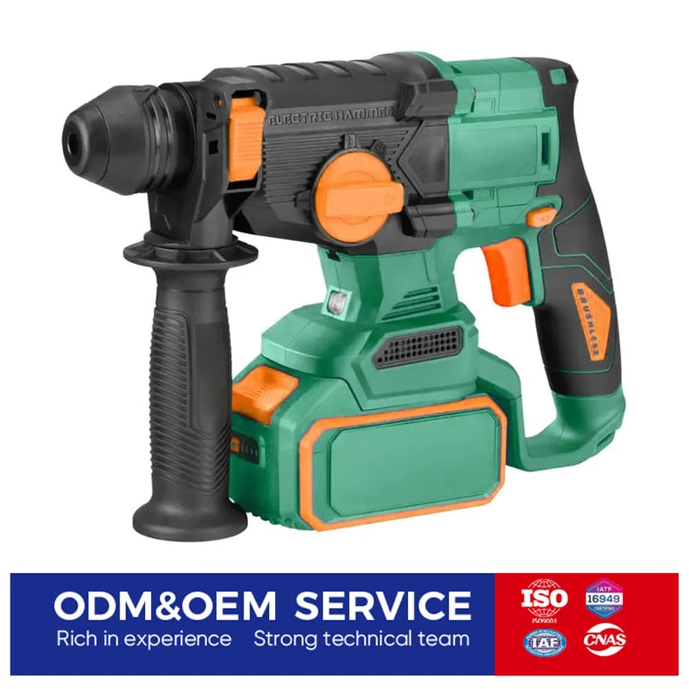 Brushless Cordless Rotary Hammer Drill With 3 Mode Function for Concrete Drilling Demolition and Heavy Duty Construction Work