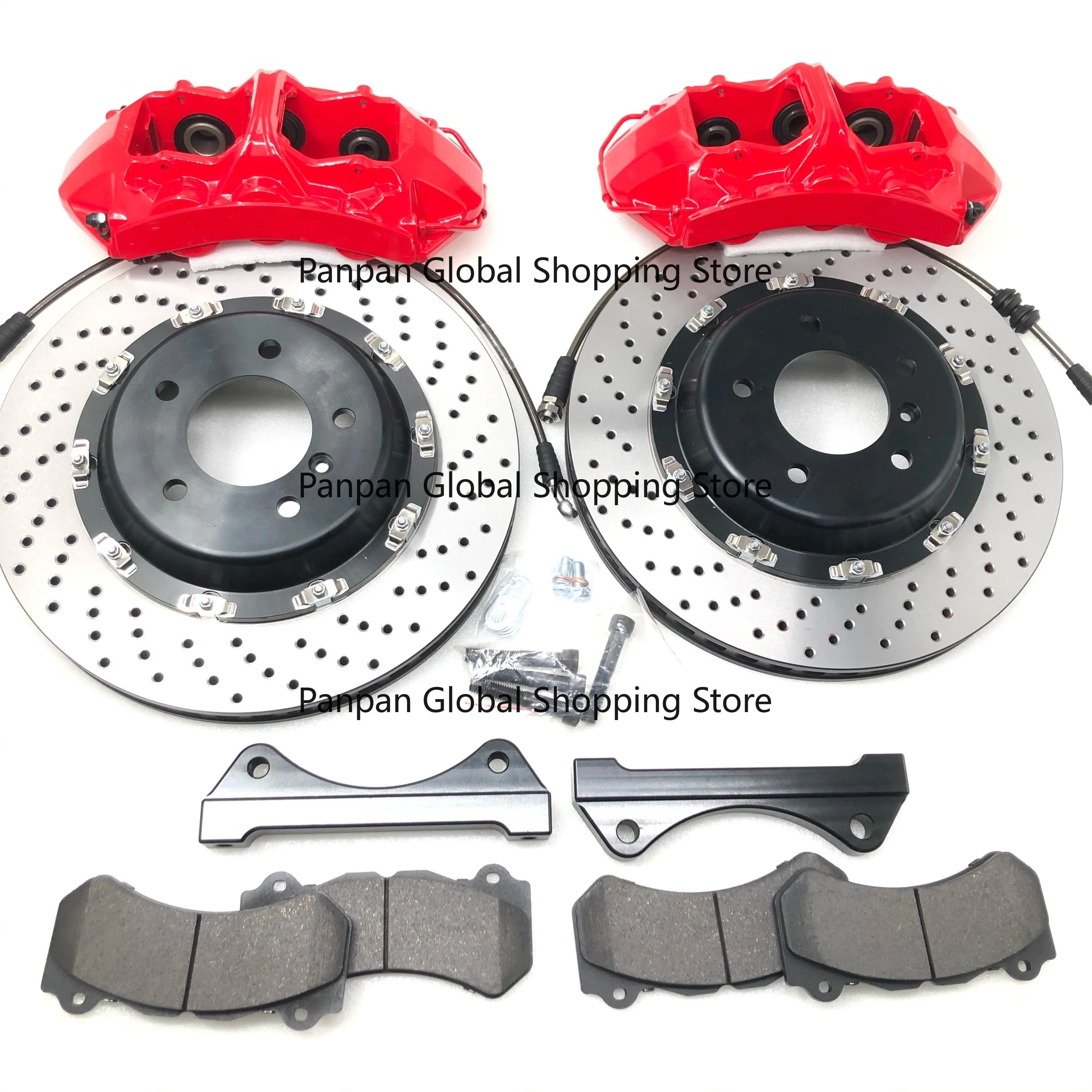 Performance Big Brake Kits 6 Piston Brake Calipers Auto Brake Systems for TT MK2 S3 A4 A5 A6 C7 C8