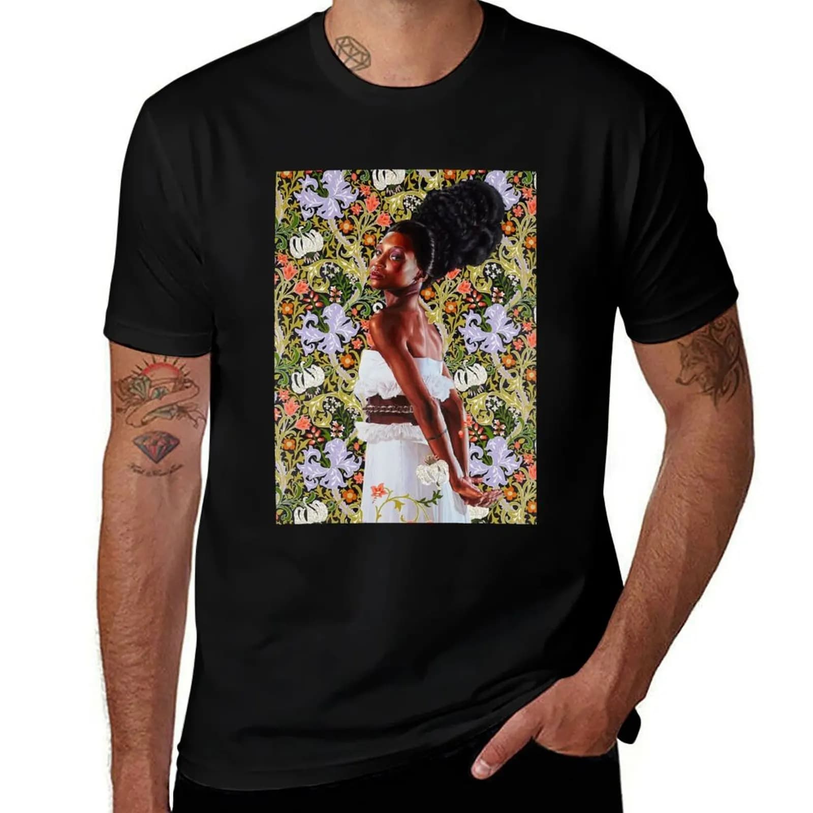 kehinde wiley art Premium Scoop T-Shirt Work Wear Simple Tee Shirt T-Shirt