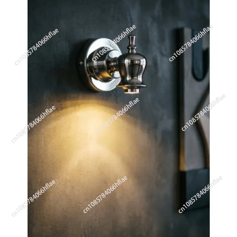 Indoor Mini Silver Flower Wall Light, Elegant Atmosphere Lamp for Corridor, Staircase & Bedside Decor