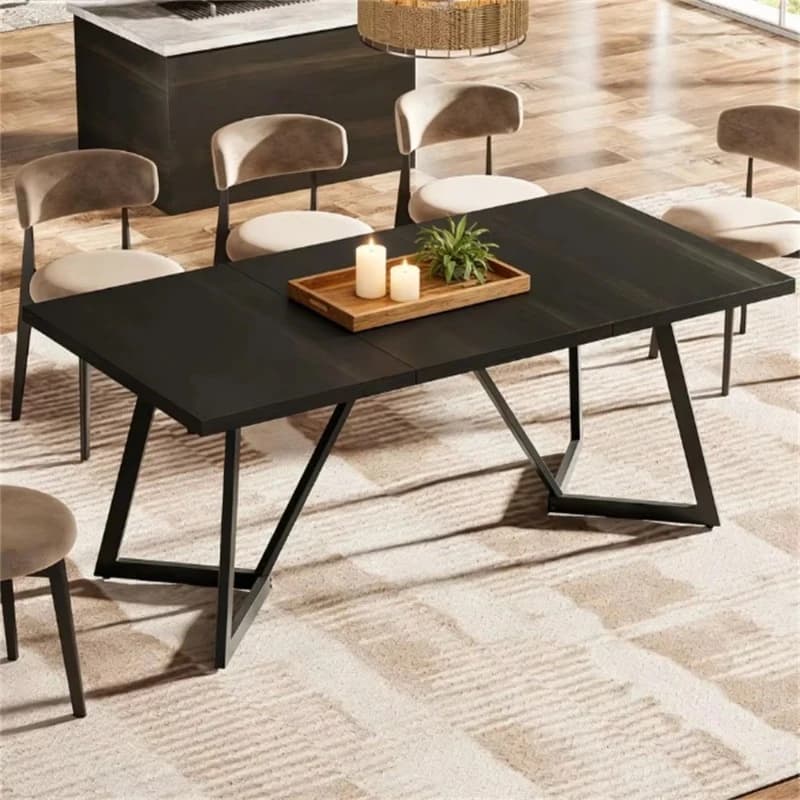 Modern style rectangular dining table suitable for living room kitchen hotel