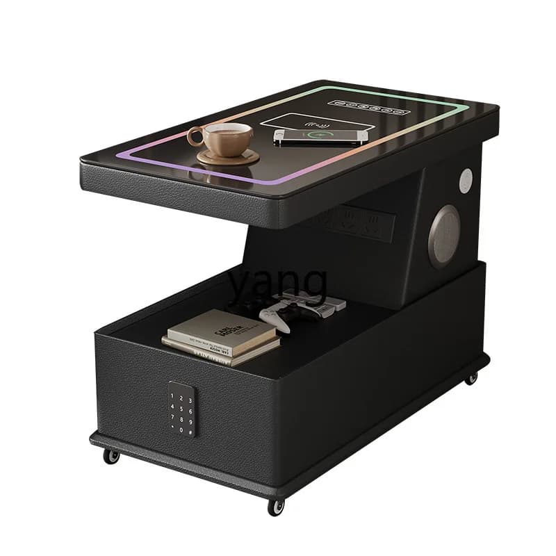LMM removable coffee table small apartment modern simple side cabinet light luxury living room Italian style