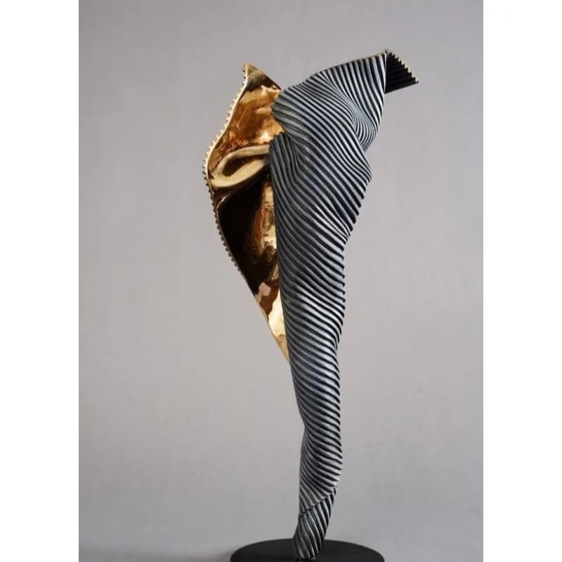 Home accessories Villa decoration Modern minimalist fiberglass artwork Electroplating ornament Abstract