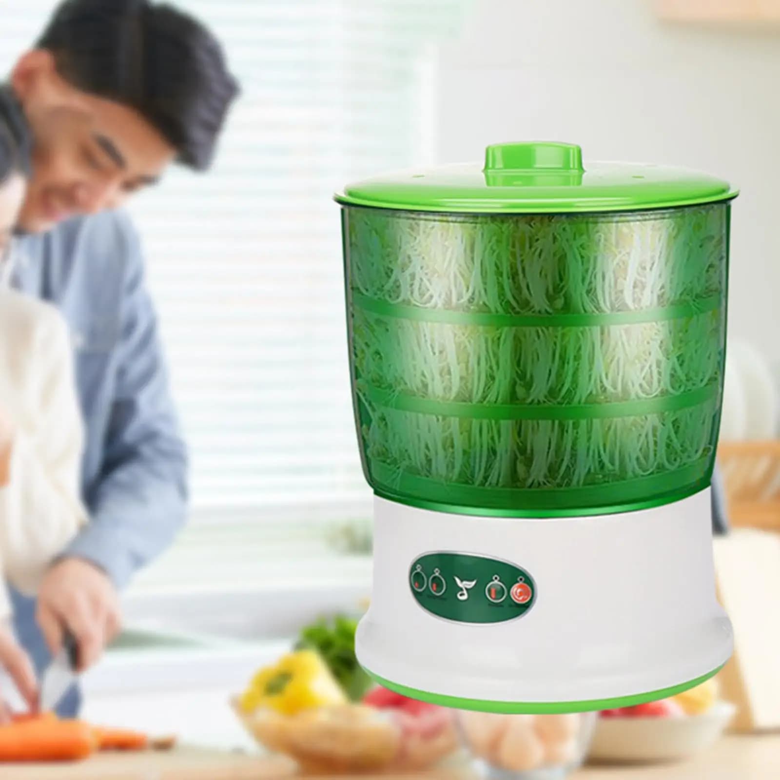 【best】Bean Sprouts Machine Seed Sprouter Growing Kit With 3 Seasonal Modes Visible For Soybean Mung Bean Red Bean Garden Home Us
