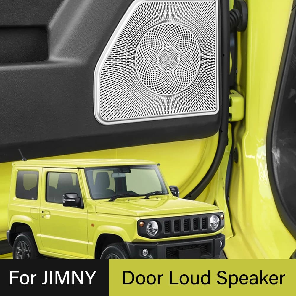 2PCS New For Suzuki Jimny JB64 JB74 2019 2020 Door Loud Speaker Decorative Cover Trim Sticker Car Styling Interior Accessories