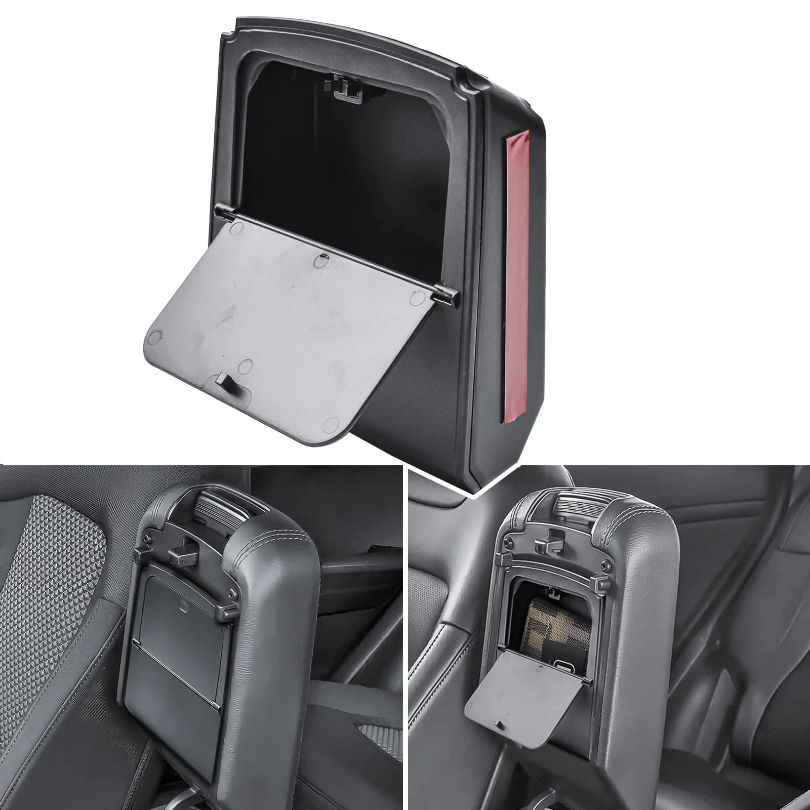 Center Console Hidden Box Tray for Kia Sportage 2023 2024 2025 Armrest Storage Organizer Box Interior Hidden Secret Accessories