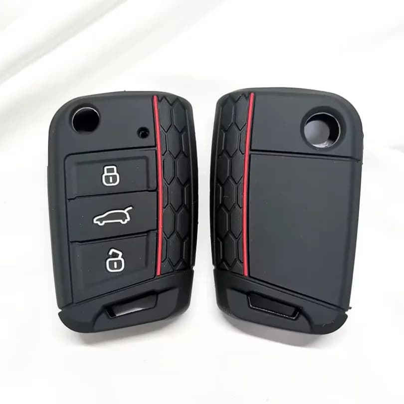 For VW Golf 7 GTI POLO T-Cross T-Roc Touran Tiguan Skoda Octavia Rapid Kodiaq Fabia Seat Ibiza Leon Ateca Arona Key Case Cover