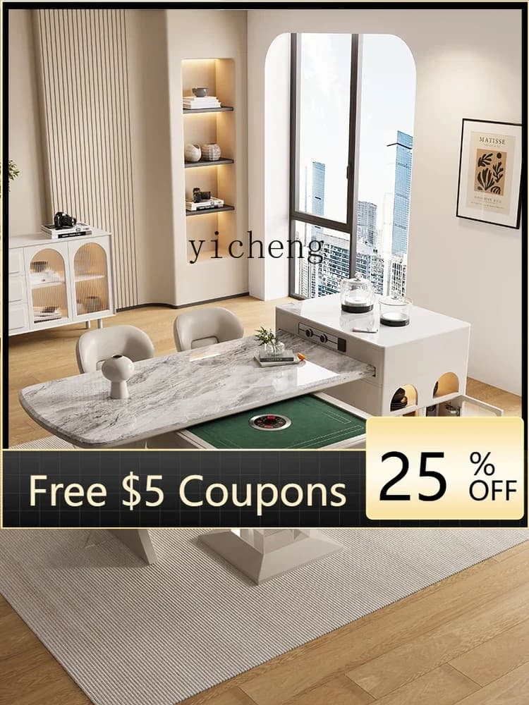 AB Acrylic Suspension Plastic Products (Flower Pots) Dining Table Integrated Household Mute Mahjong Machine
