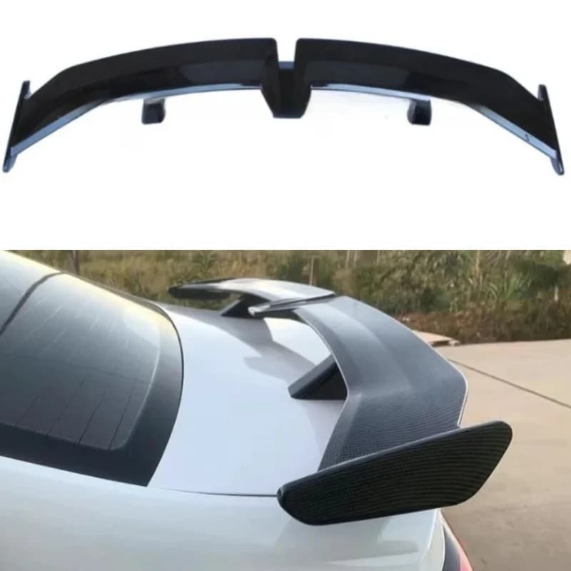 For Universal Sedan Cars High Gloss Large Rear Spoiler Adhesive Installation No Drill Sports Style Exterior Styling Upgrade Wing