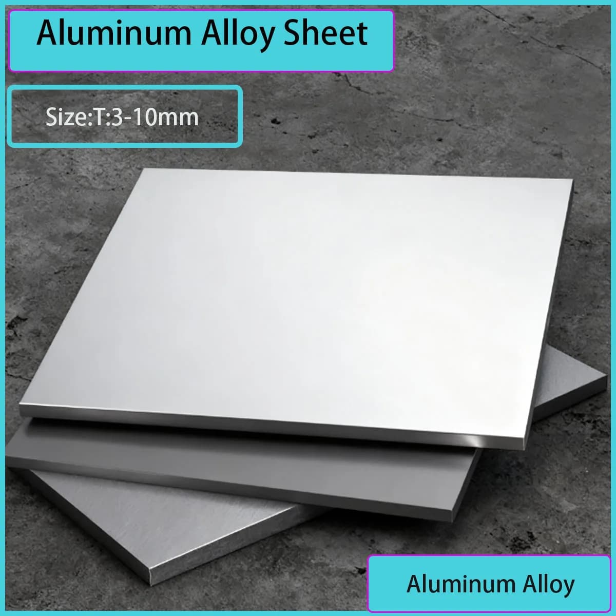 3mm-10mm Aluminum Metal Sheet 100-500mm Width Aluminum Flat Plate DIY Frame Craft Metal Sheet High Quality Aluminum Plate