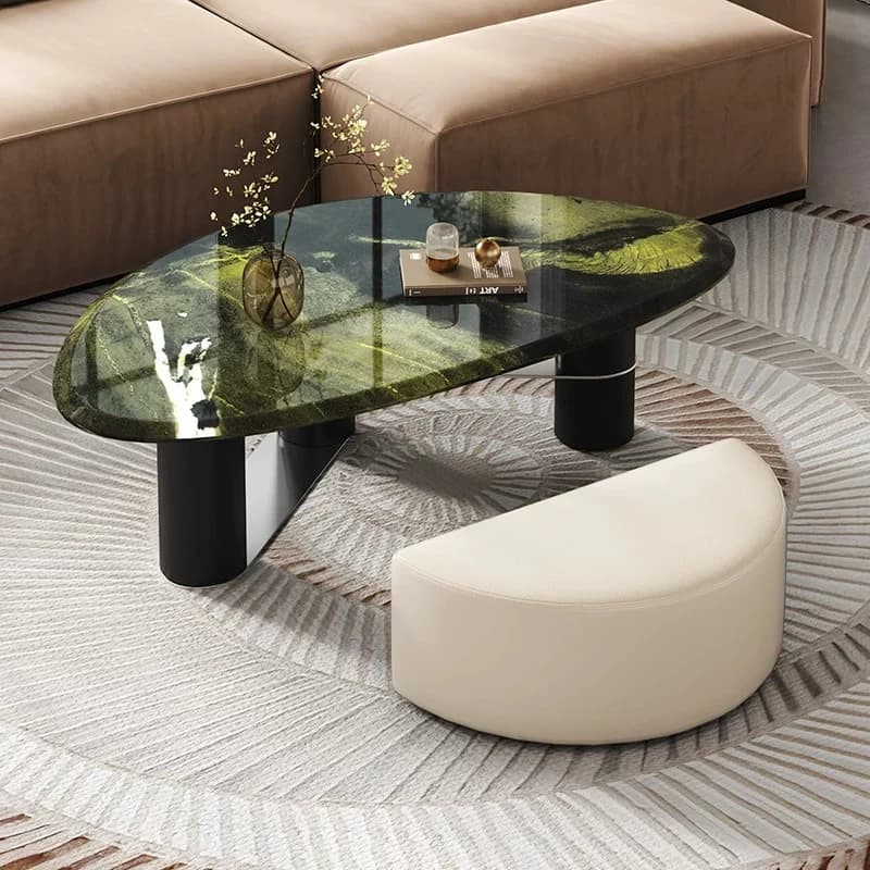 Living Room Colorful Italian Coffee Tables Wood Nordic Centre Wabi Sabi Coffee Tables Art Vintage Irregular Luxury Furniture