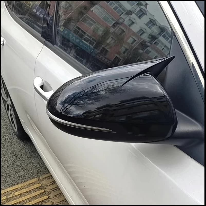 Car Styling For Optima 2016-2019 Rearview Mirror Cover Sticker Trim With Horn Decorate Auto Parts Accessories