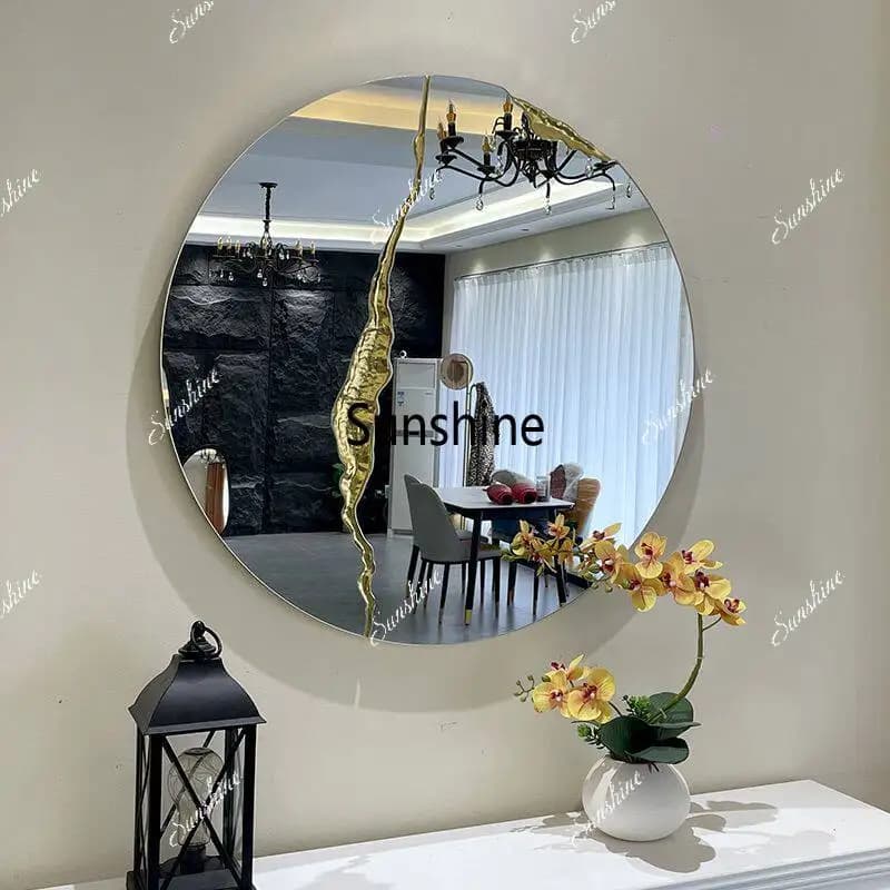 Modern light luxury art decorative mirror high-end meal border