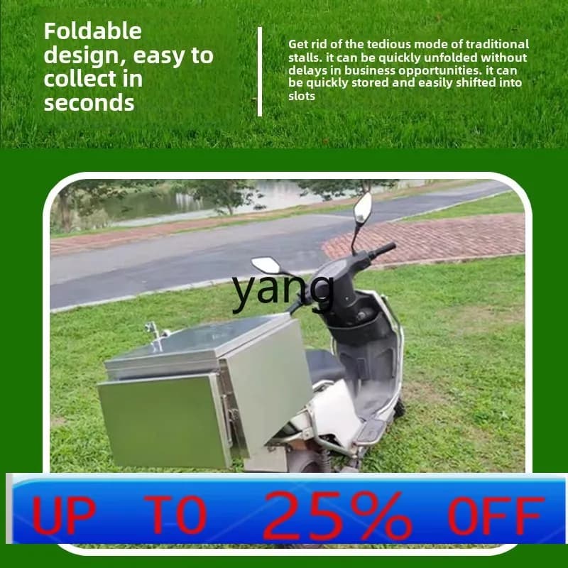 CX  electric vehicle rear seat folding stall box stainless steel motorcycle stall box