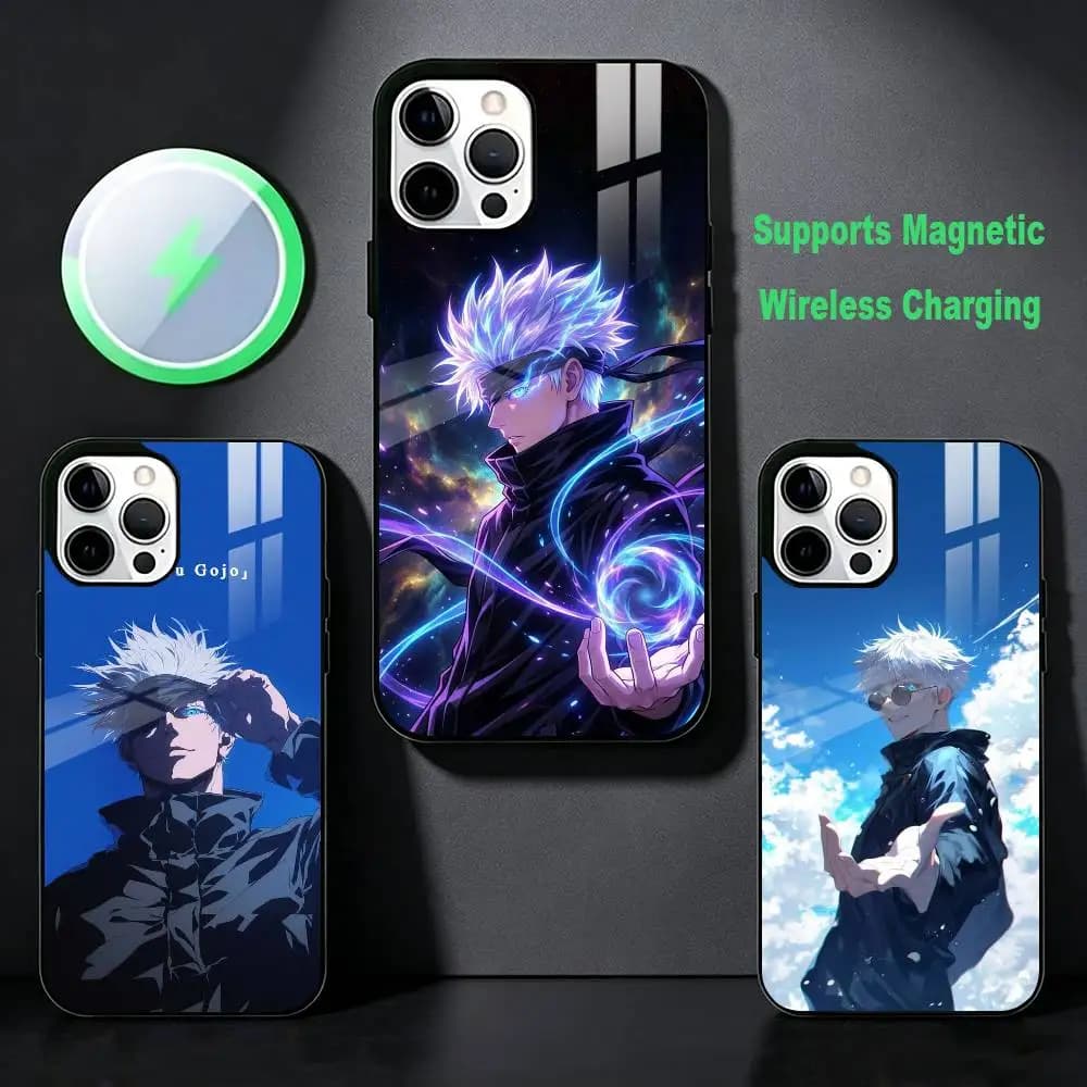 J-Jujutsu Kaisen Satoru Gojo  Phone Case For iPhone 17,16,15,14,13,12,Plus,Pro,Max For Magsafe Magnetic Wireless Charge