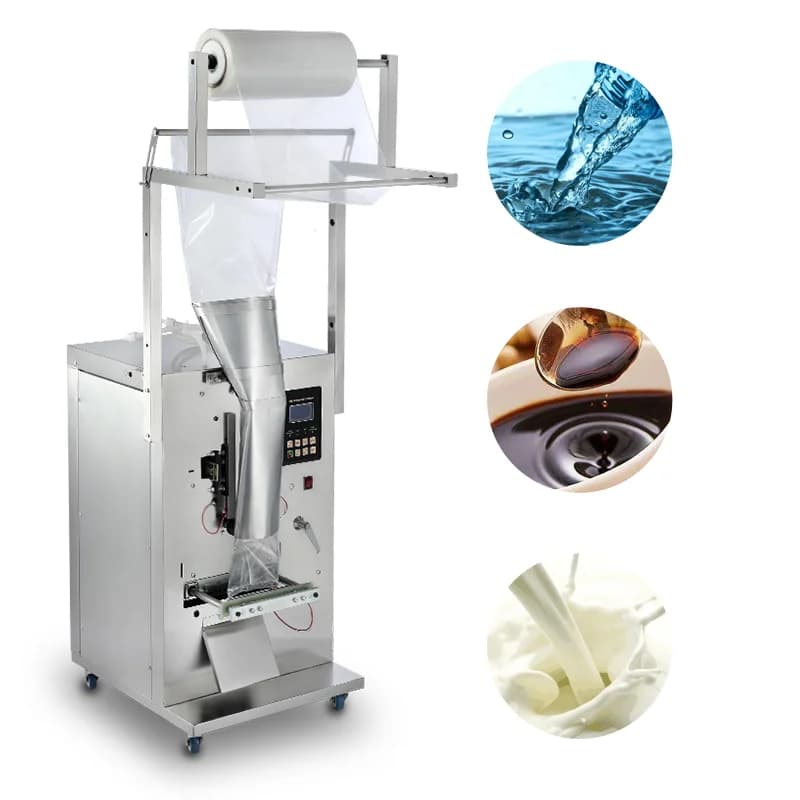 Water Milk Soy Sauce Jam Automatic Bottle  Doy Filling Horizontal Poly Bag Liquid Pack Machine