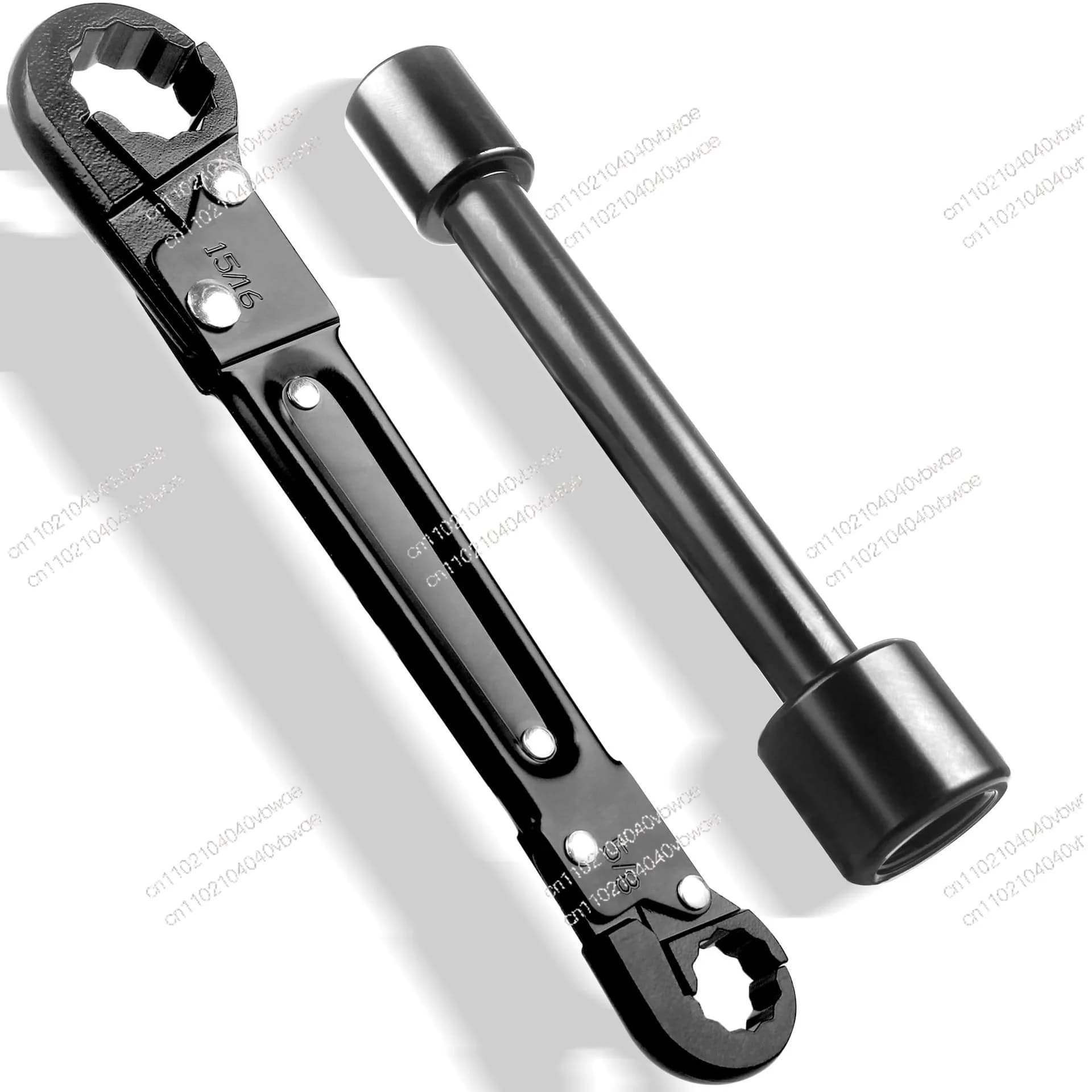 Double-ended pipe wrench, double-ended tire socket wrench, water pipe repair wrench