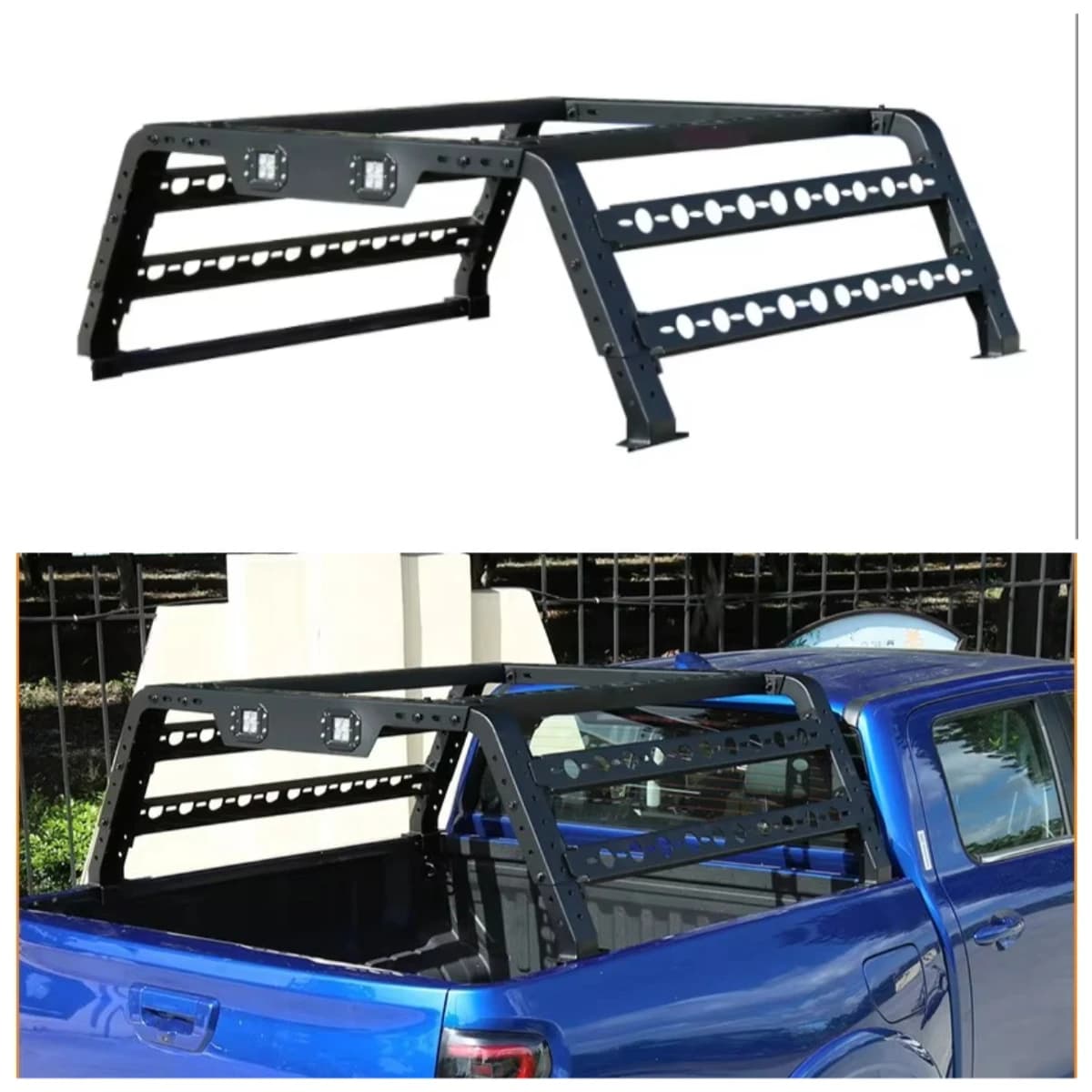 Car Accessories Bed Rack Pickup Sport Roll Bar 4X4 Tub Rack Top Extension for Mitsubishi Triton L200 2019+