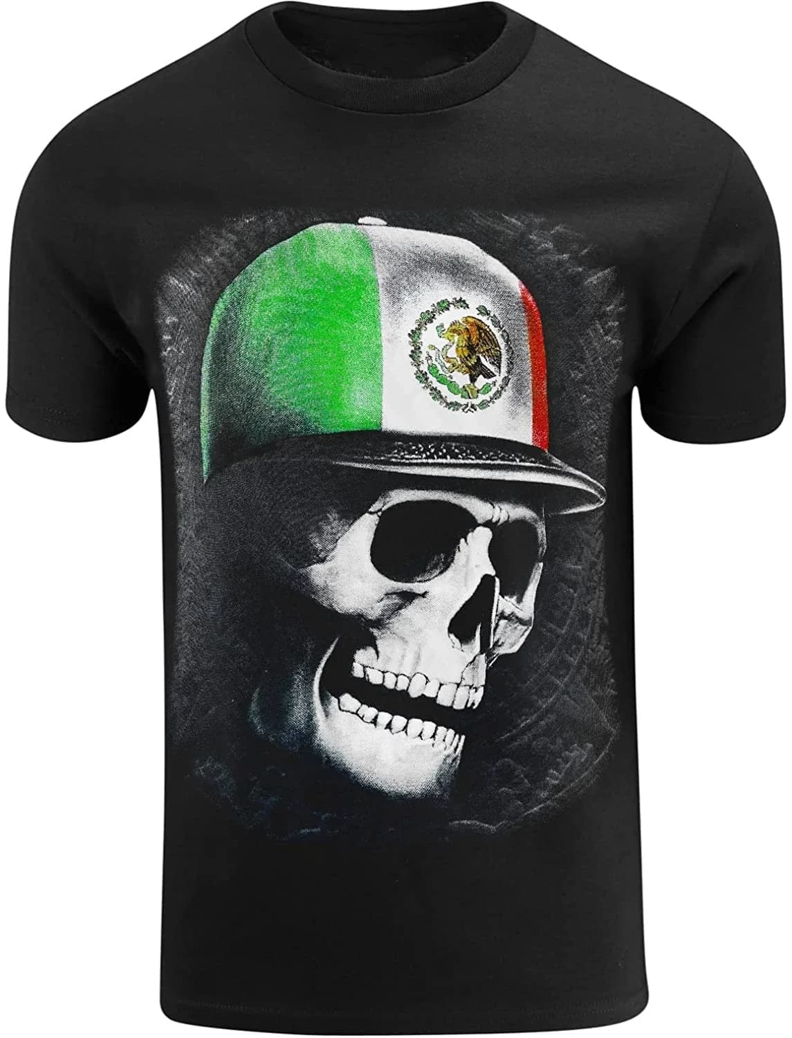 Mexican Skull Aztec Calendar Mens Shirt Mexico Pride Tee Men's 100% Cotton Casual T-shirts Loose Top Size S-3XL