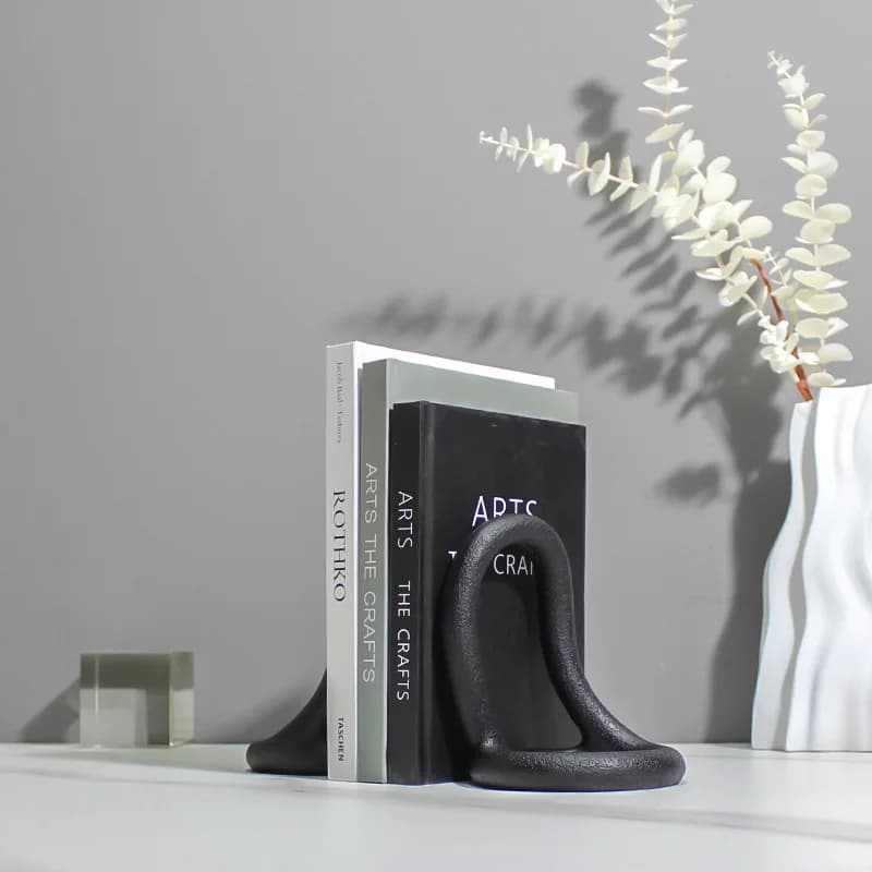 Modern minimalist and creative ring resin book file book by model room sales office study desk decoration