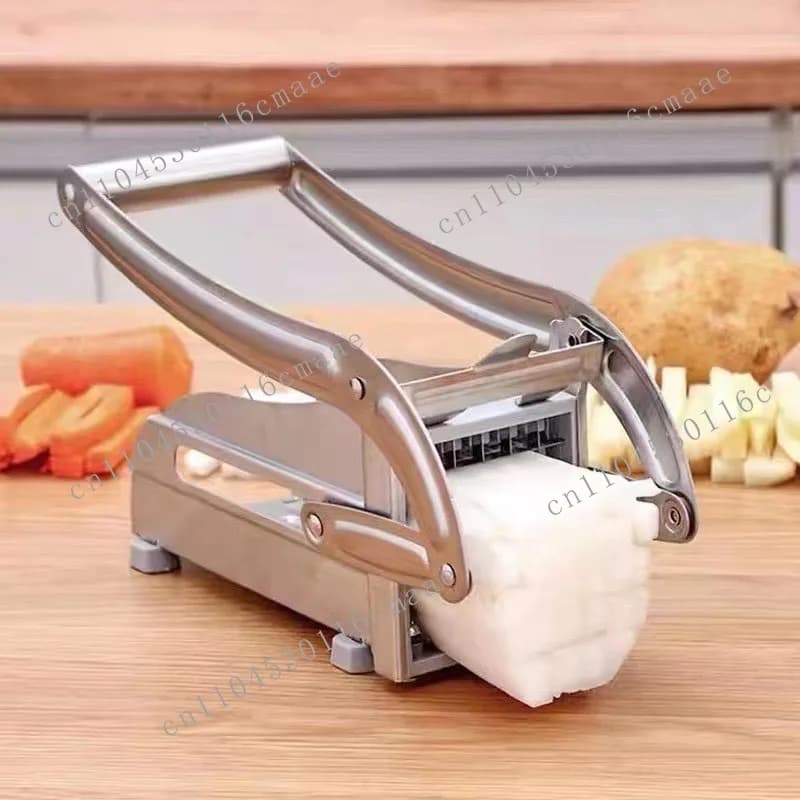 Stainless steel potato cutter household kitchen vegetable French fries cutter French fries cutter manual pressure