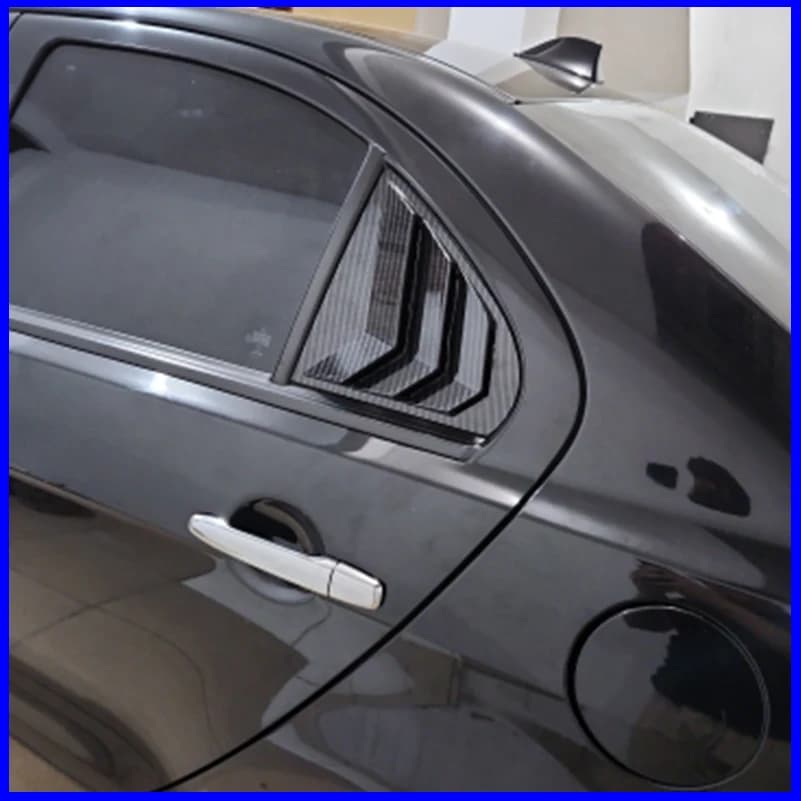 Car Styling For Mitsubishi Lancer EX X Evo 2008-2018 Rear Window Shutter Louver Vent Trim Cover Auto Accessories