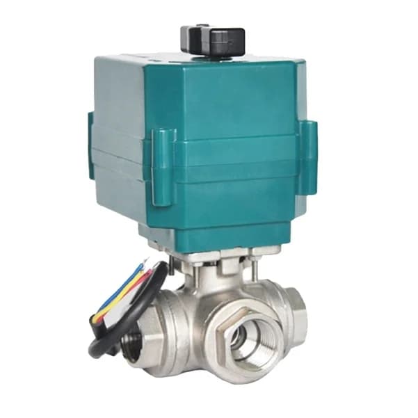 Motorized Actuator 1/2" 1" 2" BSP NPT Electric Ball Valve 5v 9-24V 220V Motorized Ball Valve 3 Way Valve Electric