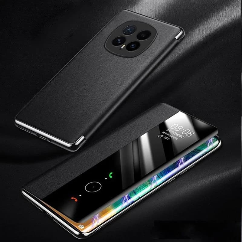 For Honor Magic 8 Pro Case Clear Window View PU Leather Flip Case For Honor Magic 8 Magic8 Pro Phone Cover