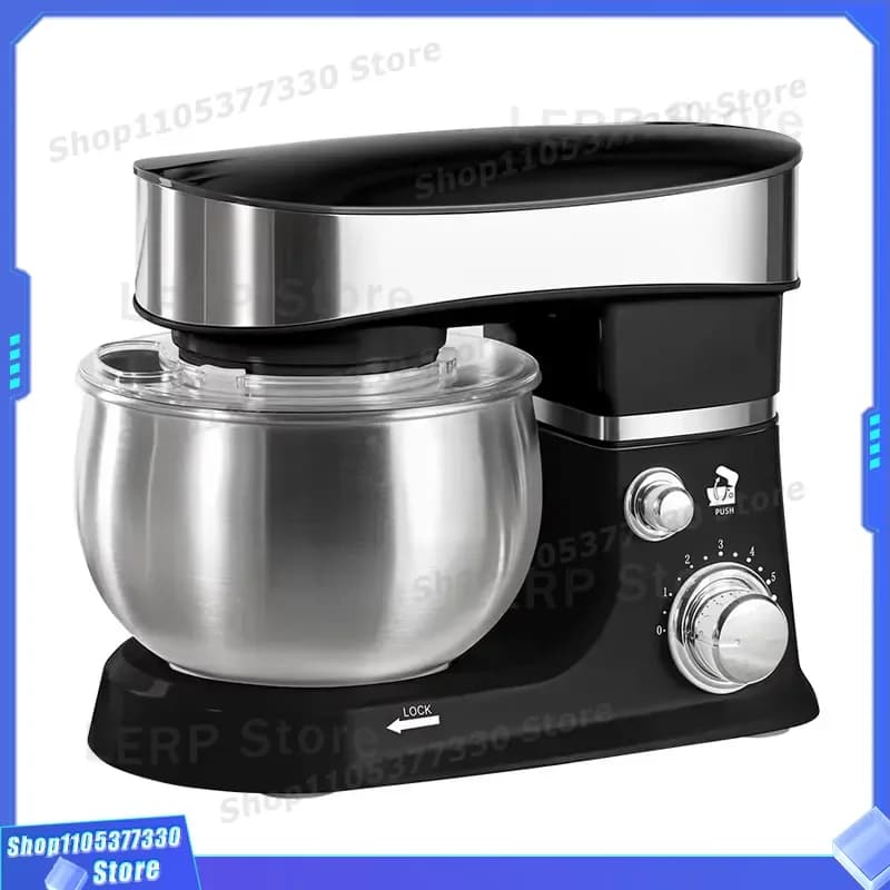 3.5L 5L 6L Electric Dough Mixer 110V ETL Certified for USA Home Bakery Bread Pizza Making Machine Kitchen Food Blender